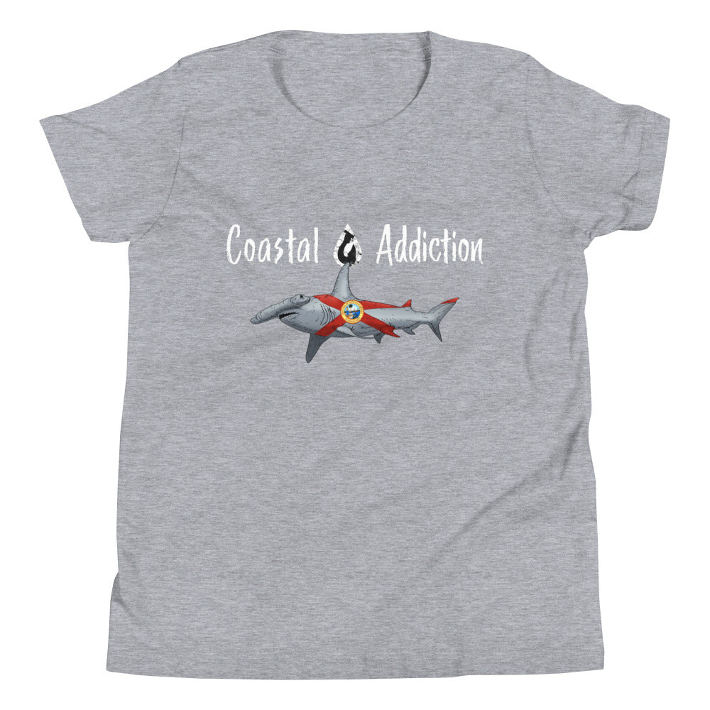 Youth Hammerhead Grey Ocean Fishing Shirt SPF 50