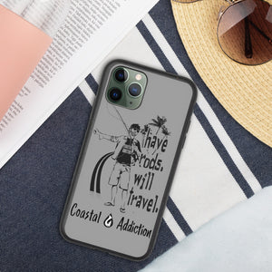 Have Rods Will Travel Biodegradable phone case